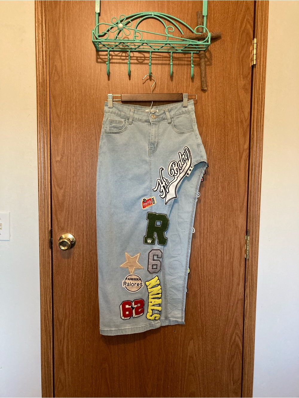 Vintage Love Soho Denim Asymmetrical Maxi Skirt